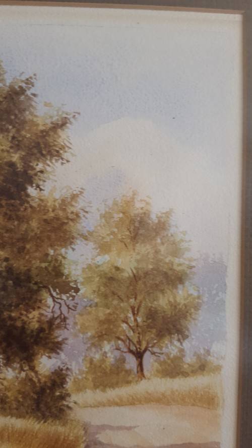 ORIGINAL  MALACHI (MALCOLM) SMITH (SA 1948-2012 ) WATERCOLOUR LANDSCAPE