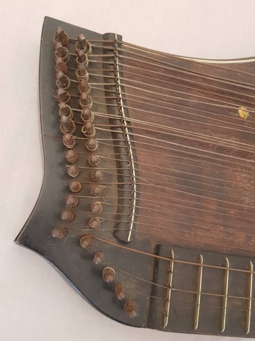 Rare Antique German Concert  Zither / Fretted Fingerboard / Lap Guitar in Carry Case