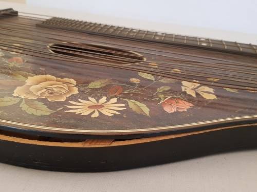 Rare Antique German Concert  Zither / Fretted Fingerboard / Lap Guitar in Carry Case