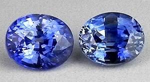 MATCHING PAIR AAA+ TOP ADAMANTINE  KASHMIR BLUE CEYLON SAPPHIRES! 6.180CTS