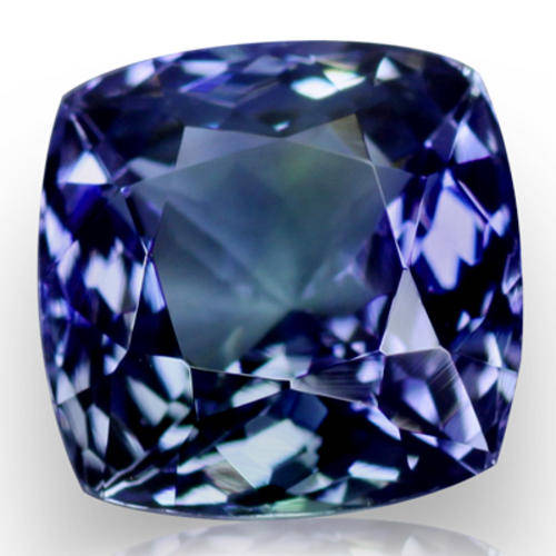 SPARKLING  AA+ TOP VIOLET BLUE  CUSHION CUT TANZANITE! 1.930CTS
