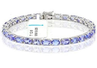 *In Stock* TANZANITE BRACELET SET IN SOLID STERLING SILVER! 10.050CTS VALUE : R18'023.00