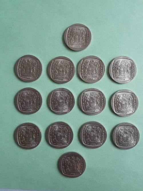 14 x 1994 R5 coin Presidential Inauguration