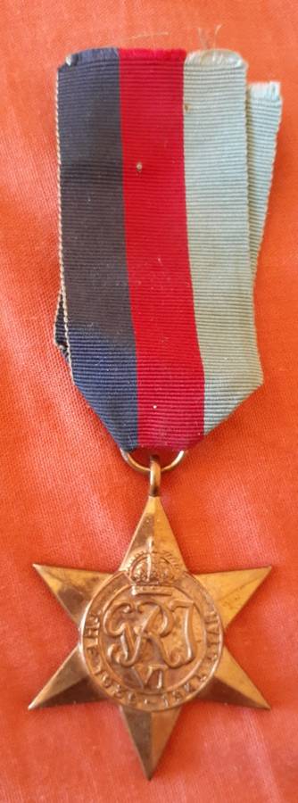 Full-size WW2 Star PJ VISSER