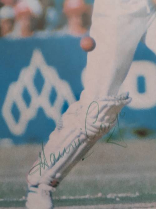 *** Signed and framed HANSIE CRONJE picture - discounted to R950!! ***