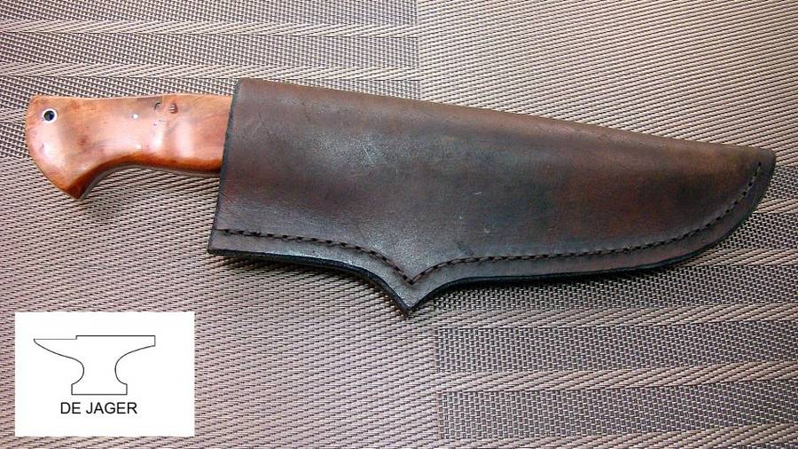 Handmade Knife , Plough Disc , Bloekom Burl