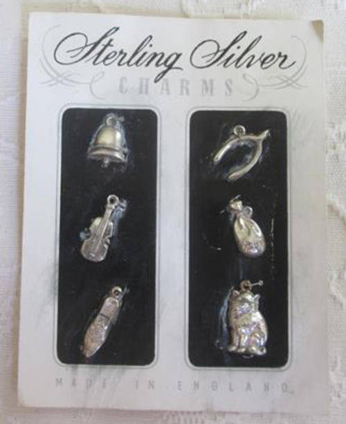 VINTAGE SILVER CHARMS FOR YOUR CHRISTMAS PUDDING