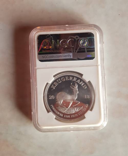 2018 S.Afria Silver 1R Silver Krugerrand PF 70 Ultra Cameo