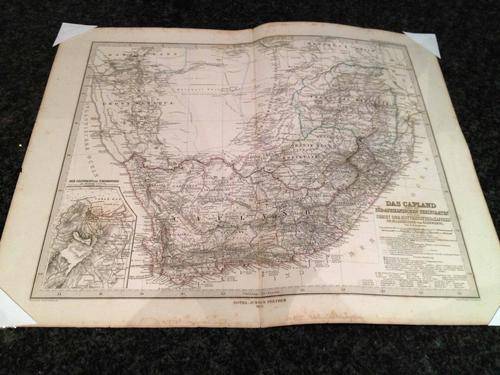Map of Southern Africa (German) "Das Capland"