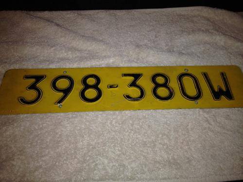 Number Plate ZIMBABWE