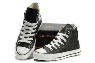 CONVERSE ALL STAR BLACK LEATHER!!!!!!LIMITED STOCK