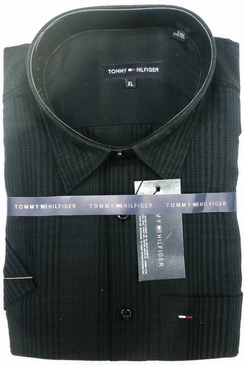 TOMMY HILFIGER ORIGNAL S/S SLIM FIT COTTON SHIRT SIZE  MEDIUM !!!!!MARKET VALUE R999.99