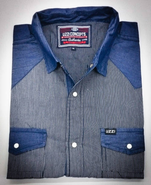 UZZI ORIGNAL L/S COTTON SHIRT SLIM FIT SIZE EXTRA LARGE !!!!!! FACTORY OVER RUNS