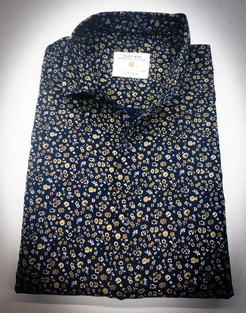Z A R A  ORIGNAL L/S COTTON SHIRT SLIM FIT SIZE EXTRA LARGE !!!!!! FACTORY OVER RUNS