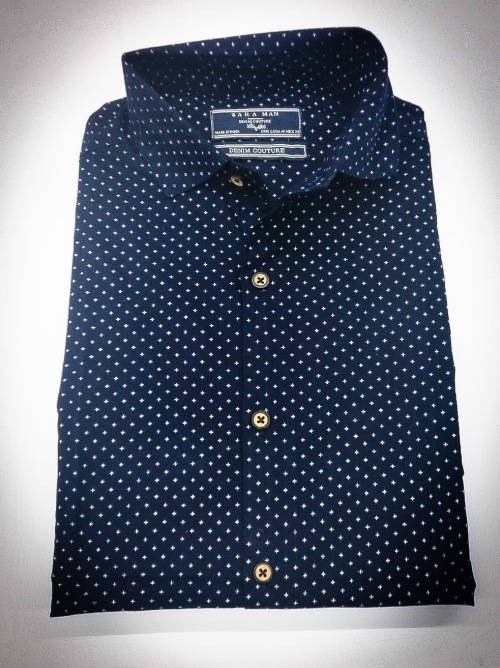 Z A R A  ORIGNAL L/S COTTON SHIRT SLIM FIT SIZE EXTRA LARGE !!!!!! FACTORY OVER RUNS