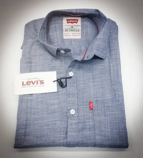 LEVI'S ORIGNAL L/S SLIM FIT SHIRT SIZE LARGE !!!!!!!!!! SMALL CUT