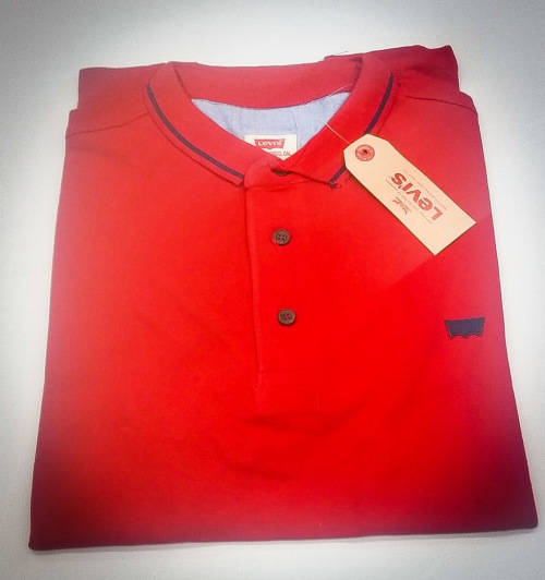 LEVI'S ORIGNAL POLO GOLFER SLIM FIT SIZE LARGE !!! SMALL CUT