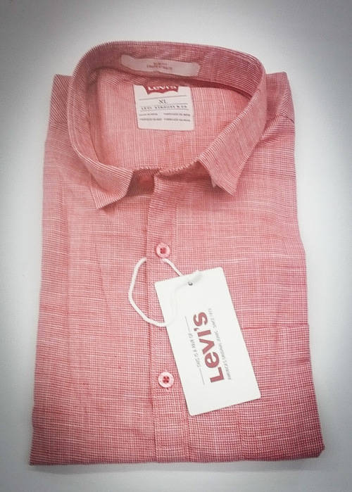 LEVI'S ORIGNAL L/S SLIM FIT SHIRT SIZE EXTRA LARGE !!!!!!!!!! SMALL CUT
