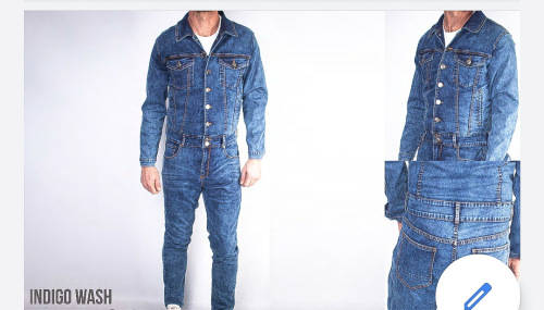 K7 ORIGINAL DENIM JUMPSUIT FOR MEN SIZE SMALL  !!!!!! MARKET VALUE R999.99