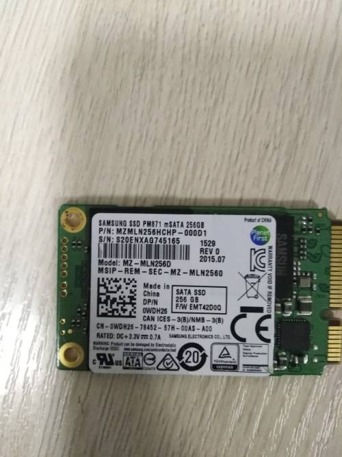 Samsung 256GB MSATA SSD