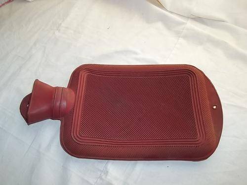 Hot water bottle, red