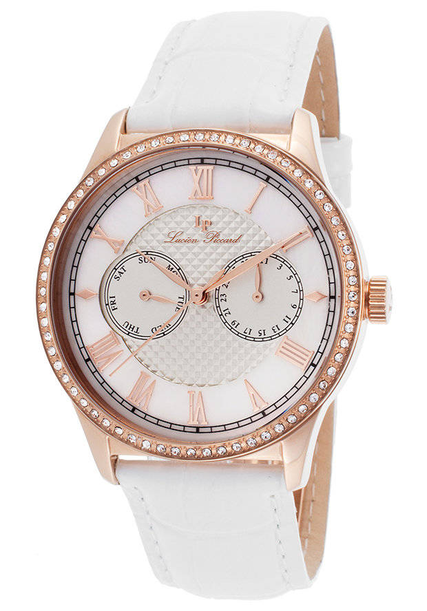 **RRP R6999.99**LUCIEN PICCARD® SWISS LEGEND WOMEN'S  BRELA STAINLESS STEEL WATCH W/ BOX & MANUAL