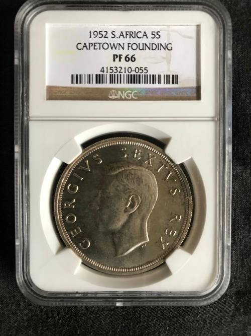 1952 1 Shilling PF66 Capetown founding