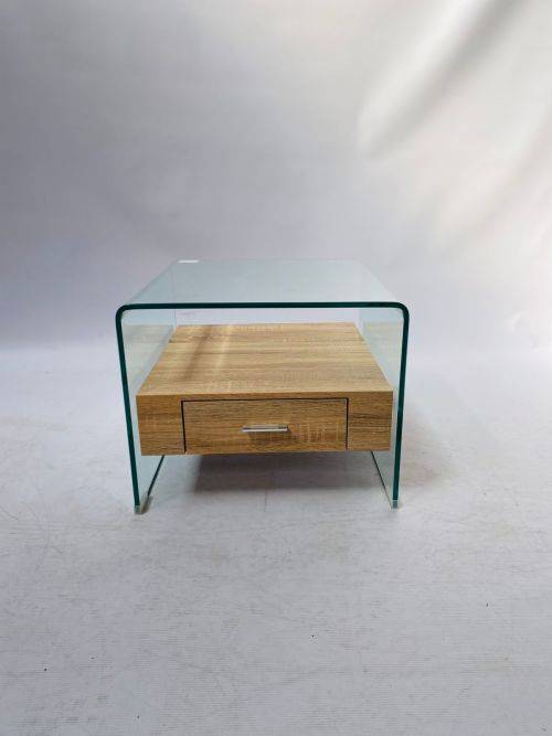 Brand New Beautiful Stylish Glass Side Table/Pedestal