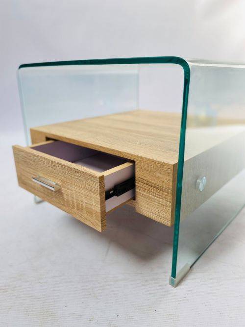 Brand New Beautiful Stylish Glass Side Table/Pedestal