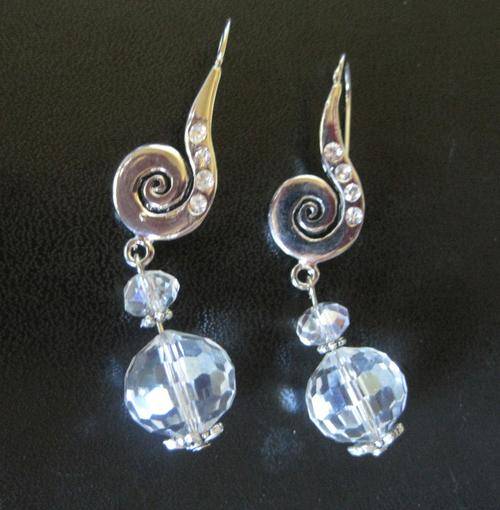 Stunning Crystal Earrings - for your Night at the Opera