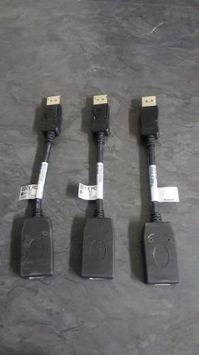 HP display port to HDMI adapter x 3