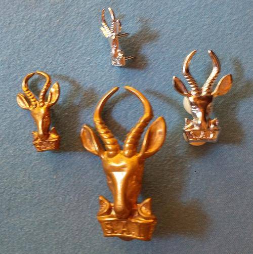 Vintage SADF SAI cap & collar badges - @@@ R1 START!!!