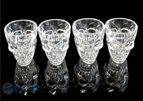Halloween Party Skull shot glasses orange/ white/ purple/ black