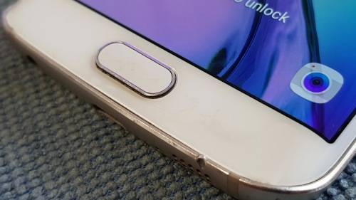 Samsung Galaxy S6 Edge 64GB White {Poor - cracked screen glass}