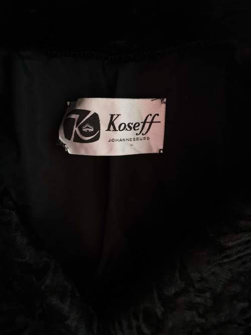 R750 - Beautiful Koseff Fur Jacket with Fur Cuffs and Collar. Size 8 - 10.