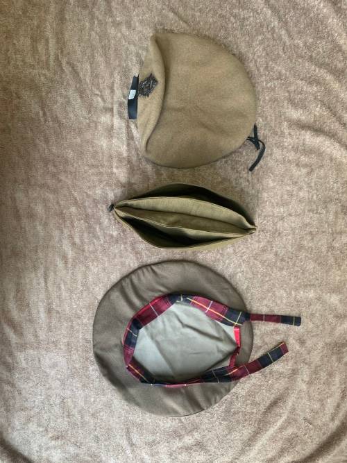 2 Original SADF berets and 1 `Nkedi` beret