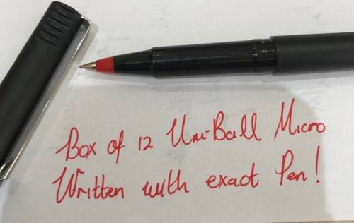 UNIBALL MICRO .2MM BOX OF 12 (RED)