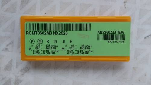 Mitsubishi RCMT0602M0 NX2525  RCMT 06 02 MO Carbide Inserts