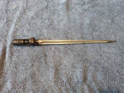 Vintage AK47 Folding Spike Bayonet, Trefoil blade