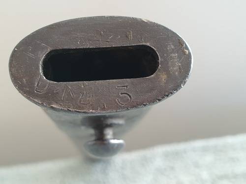 Antique British Pattern 1907 Sword Bayonet by Sanderson with Scabbard, made in April 1916