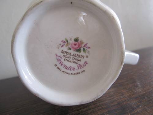 THREE ROYAL ALBERT LAVENDER ROSE COFFEE CUPS