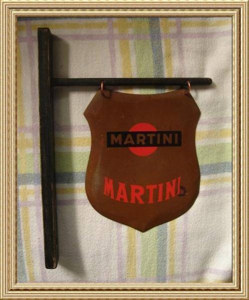 Wood & Copper " Martini " Wall Mount Sign from Blisful