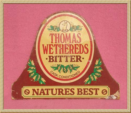 Vintage Advertising Board Sign - Thomas Wethereds Bitter from Blisful