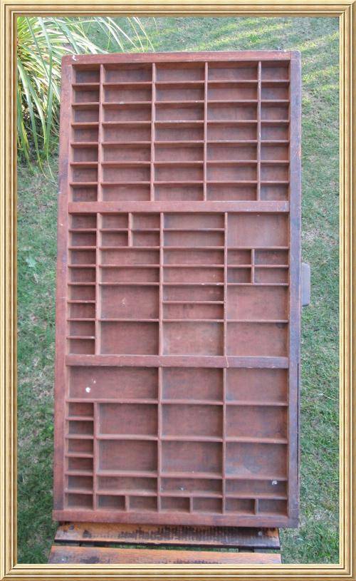 Antique Large Original Wooden " Hamilton " Printers Tray from Blisful