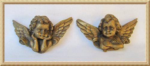 Pair of Wall Cherubs from Blisful