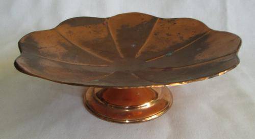 Vintage Copper Plated Tazza from Blisful