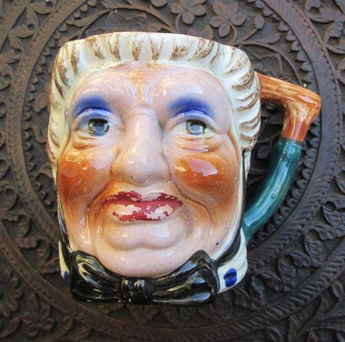 Large Vintage Porcelain Character Mug from Blisful