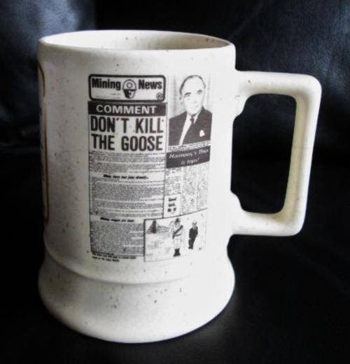Vintage 1982 Mining News Tankard from Blisful