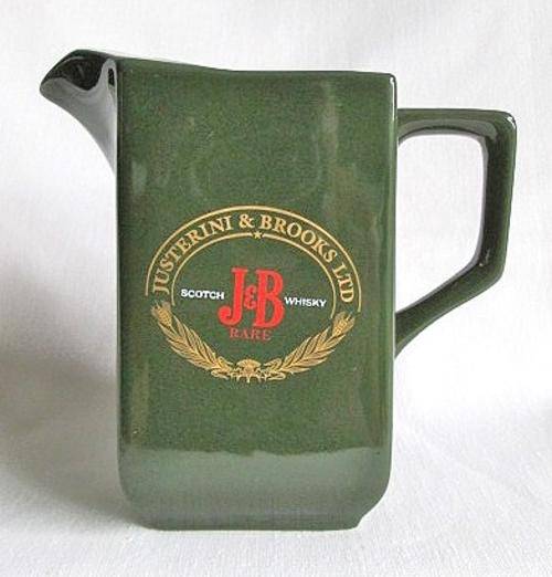 Vintage Justerini & Brooks LTD J&B Rare Scotch Wisky - green water jug from Blisful