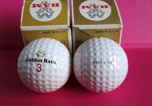 Vintage Boxed Pair USA Golden Ram 3 Balls Mark V 1:62 of from Blisful